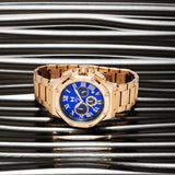 MSTR AM1047SS - AMBASSADOR ROSE GOLD & BLUE WATCH