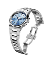 Corniche La Grande Steel With Bleu Horizon Sunburst Dial