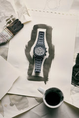 D1 MILANO PHBJ14 Black Sketch Polychrono 40.5 mm