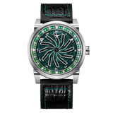 Zinvo Blade Silver Green Gem