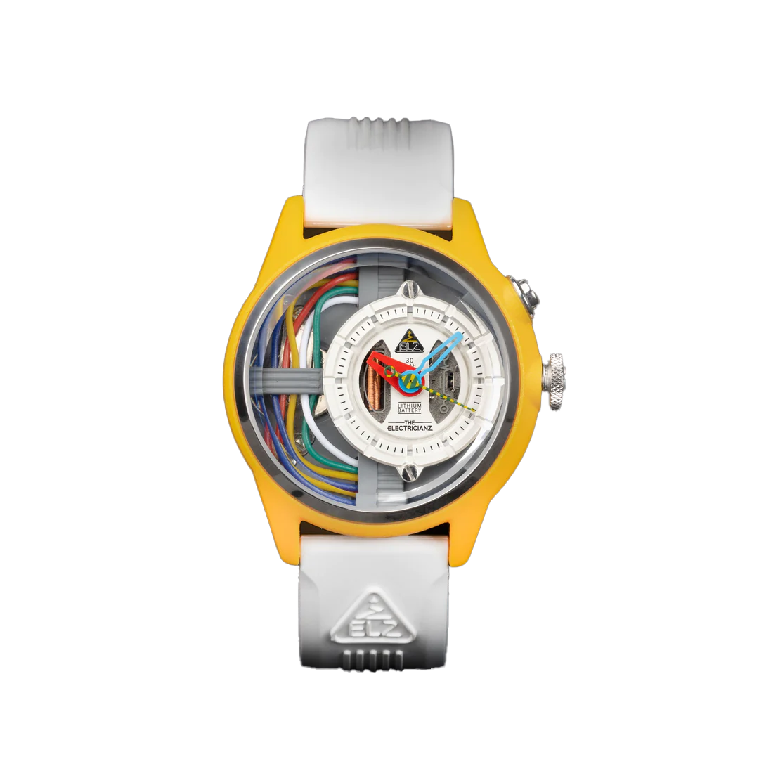 Electricianz The Cable Z White Rubber 42mm Klassy Watches
