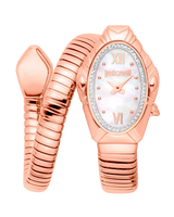 Just Cavalli Signature Snake Lirica - Rose Gold MOP