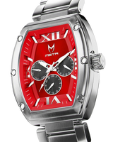 MSTR MJ128SS Major Silver Red Steel Band