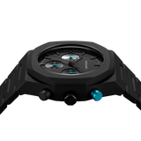 D1 MILANO PHBJ07 POLYCHRONO 40.5 mm - CHARACOAL BLACK