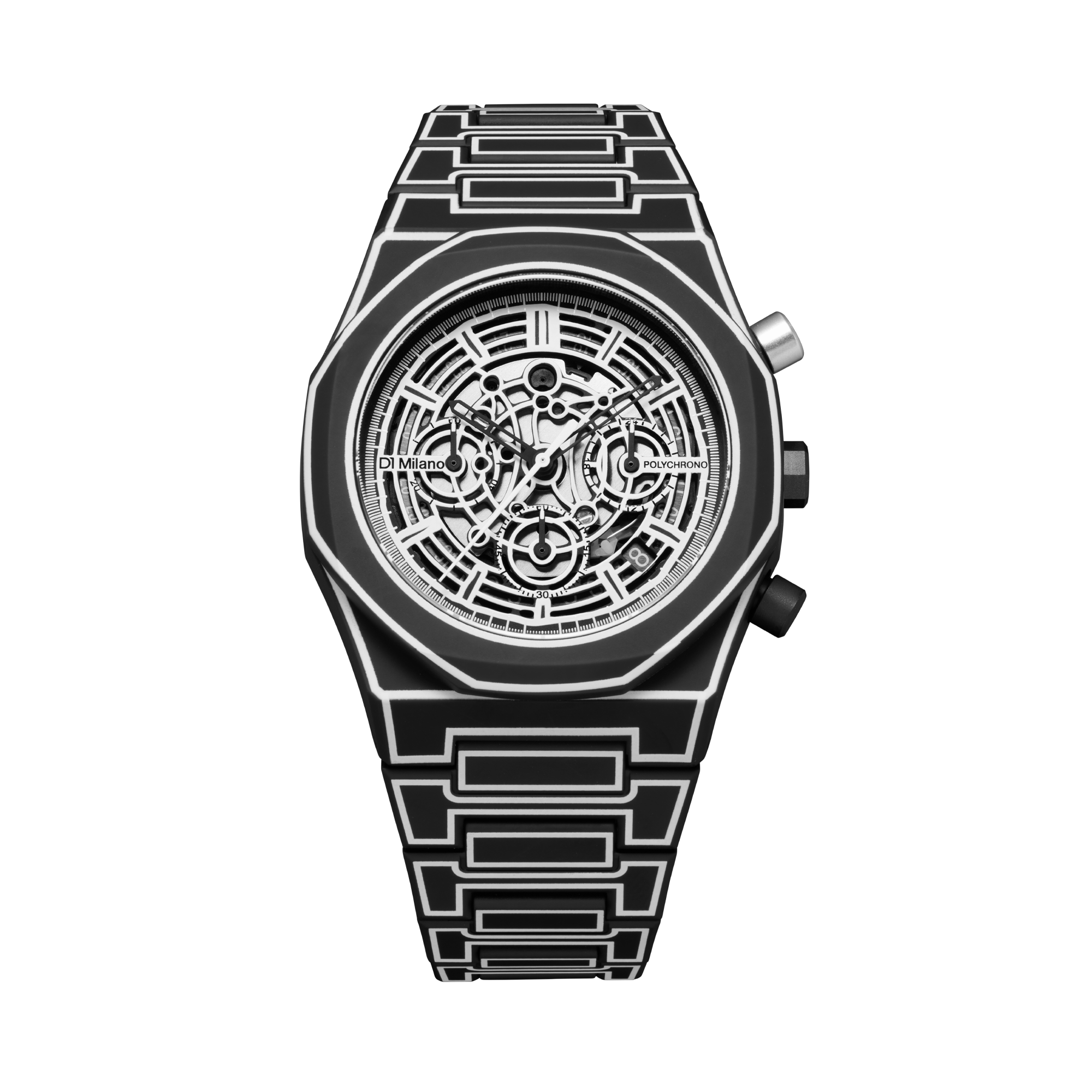 D1 MILANO PHBJ14 Black Sketch Polychrono 40.5 mm – Klassy Watches