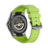 D1 MILANO SKRJ15 SKELETON RUBBER STRAP - SLICE LIME