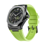D1 MILANO SKRJ15 SKELETON RUBBER STRAP - SLICE LIME
