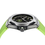 D1 MILANO SKRJ15 SKELETON RUBBER STRAP - SLICE LIME