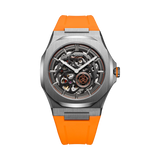 D1 MILANO SKRJ16 SKELETON RUBBER STRAP - SLICE ORANGE