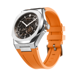 D1 MILANO SKRJ16 SKELETON RUBBER STRAP - SLICE ORANGE
