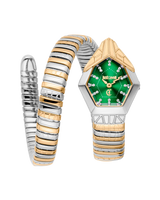 Just Cavalli Signature Snake Gemma - Two Tones YG Green