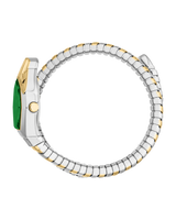 Just Cavalli Signature Snake Gemma - Two Tones YG Green
