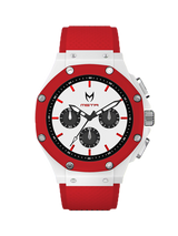 MSTR AX119RB Ambassador X White Red Rubber Band