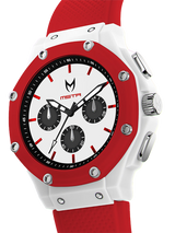 MSTR AX119RB Ambassador X White Red Rubber Band