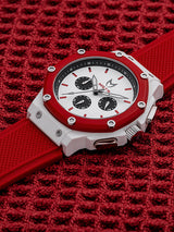 MSTR AX119RB Ambassador X White Red Rubber Band