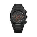 Black watch for men, watch for men, Black watch, men watch, asphalt grain dial watch, asphalt grain dial watch for men, D1 Milano