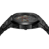 Black watch for men, watch for men, Black watch, men watch,  asphalt grain dial watch, asphalt grain dial watch for men, D1 Milano