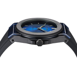 black watch for men, watch for men, black watch, men watch, blue dial watch, blue dial watch for men, D1 Milano