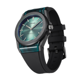black watch for men, watch for men, black watch, men watch, green dial watch, green dial watch for men, D1 Milano