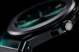 black watch for men, watch for men, black watch, men watch, green dial watch, green dial watch for men, D1 Milano
