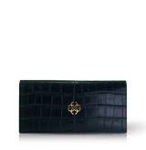 GC Continental Wallet Croco Embossed Leather