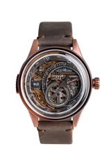 Electricianz The Hybrid E-Circuit Bronze Leather 43mm