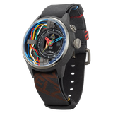 Electricianz The Carbon Z 45mm on leather strap