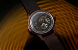 Electricianz The Hybrid E-Circuit Bronze Leather 43mm