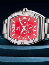 MSTR MJ128SS Major Silver Red Steel Band