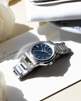 Corniche La Grande Stainless Steel with Blue dial