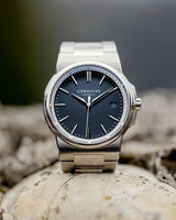 Corniche La Grande Stainless Steel with Blue dial