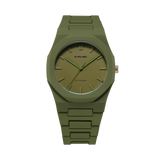 D1 MILANO PCBJ22 Polycarbonate, green watch for men, watch for men, green watch, men watch, green dial watch, green dial watch for men