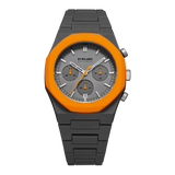 D1 MILANO PHBJ01 POLYCHRONO 40.5MM - ORANGE BLAST