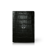 GC Passport Holder Croco Embossed Leather