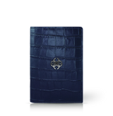 GC Passport Holder Croco Embossed Leather