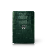GC Passport Holder Croco Embossed Leather
