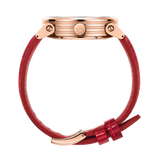 Zinvo Blade Rainbow, Rose Gold watch for men, watch for men, Rose Gold watch, men watch, 1-Second-Spin Turbine, Matte Red dial watch, 1-Second-Spin Turbine, Matte Red Dial watch for men, Leather watch, Genuine Leather Strap.