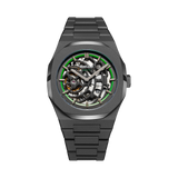 D1 MILANO SKBJ07 Skeleton, Gunmetal watch for men, watch for men, Gunmetal watch, men watch, Skeleton dial watch, Skeleton dial watch for men