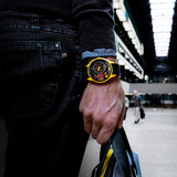 Electricianz The Ammeter Black Leather Nato 45mm