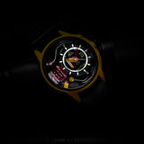 Electricianz The Ammeter Black Leather Nato 45mm