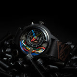 Electricianz The Carbon Z 45mm on leather strap