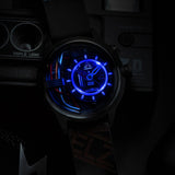 Electricianz The Carbon Z 45mm on leather strap
