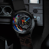 Electricianz The Carbon Z 45mm on leather strap
