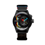 Electricianz The Carbon Z Black Leather Nato 42mm