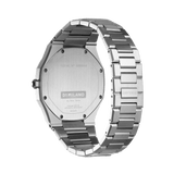 D1 MILANO UTBJ09 Geo Ultra Thin, Silver watch for men, watch for men, Silver watch, men watch, Blue dial watch, Blue dial watch for men, Bracelet watch, Stainless Steel strap.