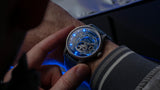 Electricianz The Hybrid E-Blue Leather 43mm