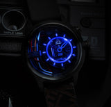 Electricianz The Carbon Z Black Leather Nato 42mm