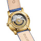 Zinvo Blade Women Gem, Gold watch for men, watch for men, Gold watch, men watch, Matte Black 1-Second-Spin Turbine Dial watch, Matte Black 1-Second-Spin Turbine Dial watch for men, Leather watch, Genuine Leather Strap, Blue Leather Strap.