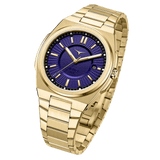 Zinvo Rival Volt , Gold watch for men, watch for men, Gold Watch, men watch, Grow in The Dark Index and Hands Dial watch, Grow in The Dark Index and Hands Dial watch for men, Bracelet watch, Rubber Watch, Stainless Steel Strap, Premium silicone Strap, Blue Rubber Strap.