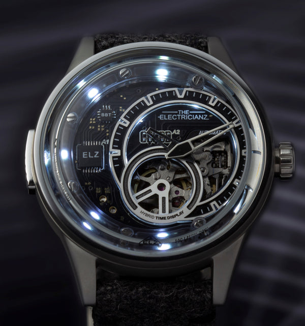 Electricianz The Hybrid E-Code Leather 43mm